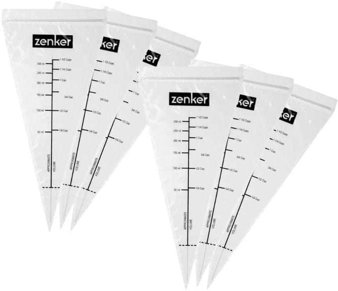 Set van 20 maatbekers met rits 30 cm Zenker Smart Pastry