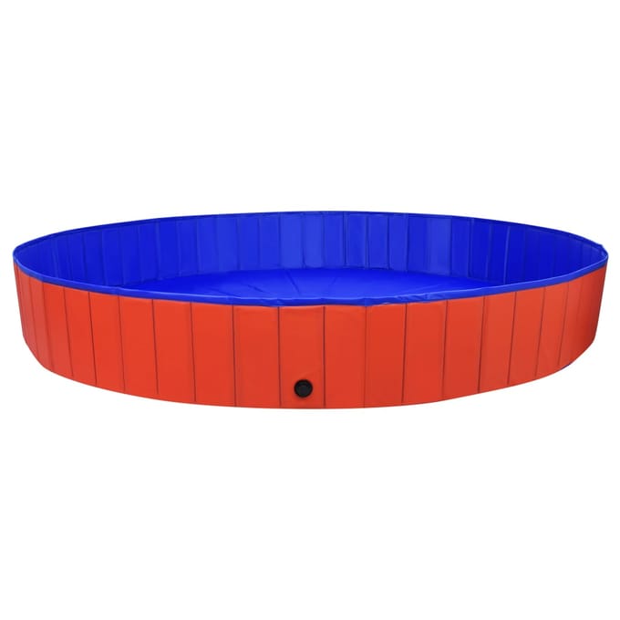 vidaXL - Hondenzwembad - inklapbaar - 300x40 - cm - PVC - rood