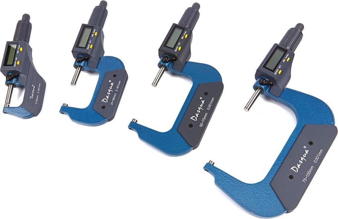 Dasqua Professionele 0 - 25 mm Digitale Buiten Micrometer
