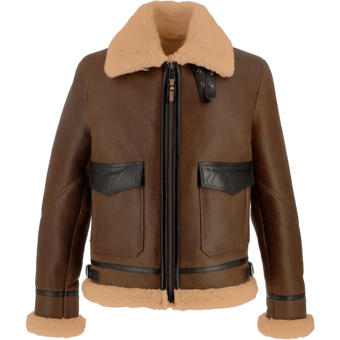 Motor leren jas Helstons Bombardier Thunder