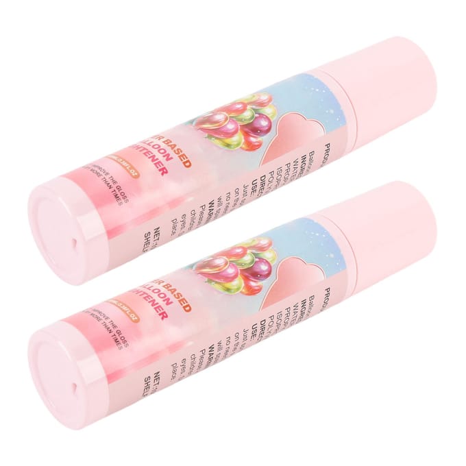 2 Stuks Balloon Shine Spray 100ml Langdurige Glans Draagbare Ballonglansversterker voor Bruiloft Verjaardag white