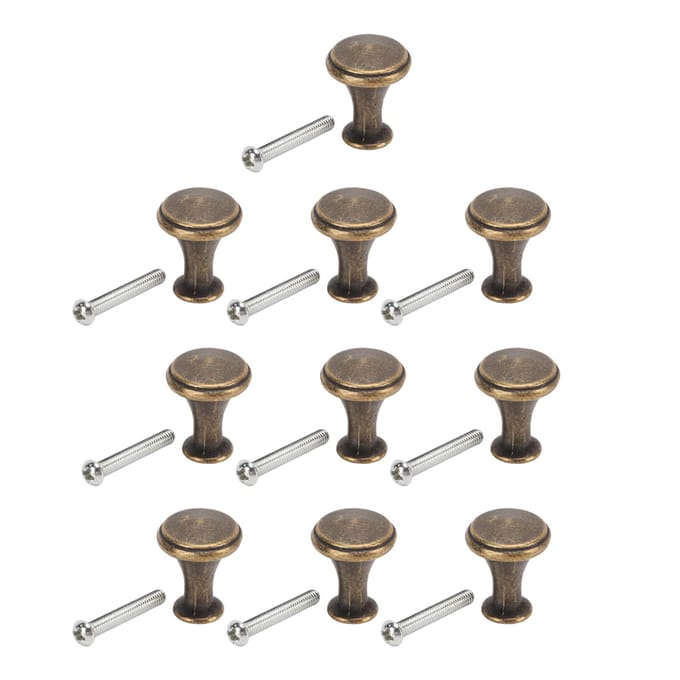 10 Sets Enkel Gat Handgrepen 20x25MM Vervanging Enkel Gat Lade Kast Ronde Handgreep