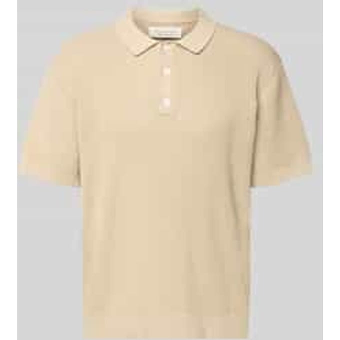 regular fit poloshirt met labeldetail model 'ISAKSSON'