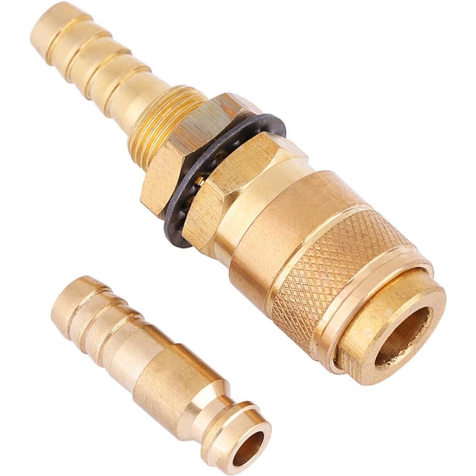 Watergekoeld & Gasadapter Snelkoppeling voor MIG TIG Lasbrander(Messing)