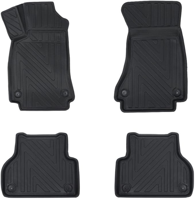 Rubbermatten Audi A4 (B8 / B9) 2008-heden (complete set) - Premium carbonlook