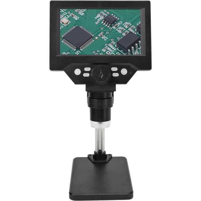 Microscope numérique USB LCD 5,5 pouces, portable, 10 MP, 1000 x, 1080 p, avec éclairage LED
