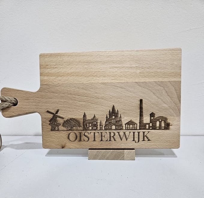 borrelplank beukenhout skyline Oisterwijk 20 cm