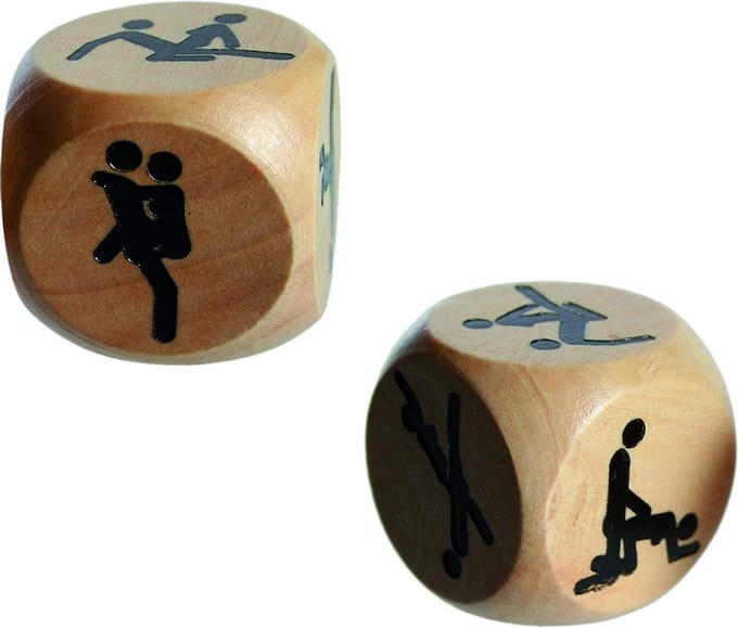 Kamasutra Dobbelsteen - Erotisch Spelletje - Hout - 3x3 cm - 1 Stuk