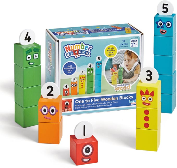 Learning Resources Houten Nummer Blokken | 1 tot 5 - 36+