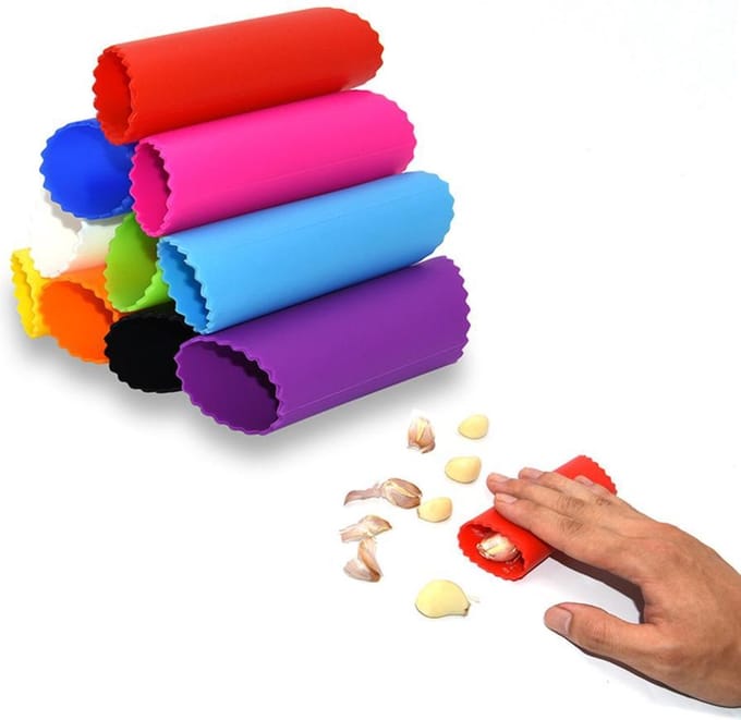 Afecto®  knoflookschiller Knoflook Pers - Knoflookpeller -  keuken - Handig Hulpmiddel Knoflook Snijden