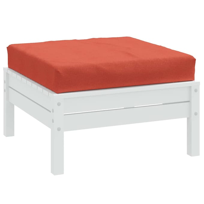 vidaXL - Palletkussen - 60x60x9,5 - cm - stof - gemêleerd - rood