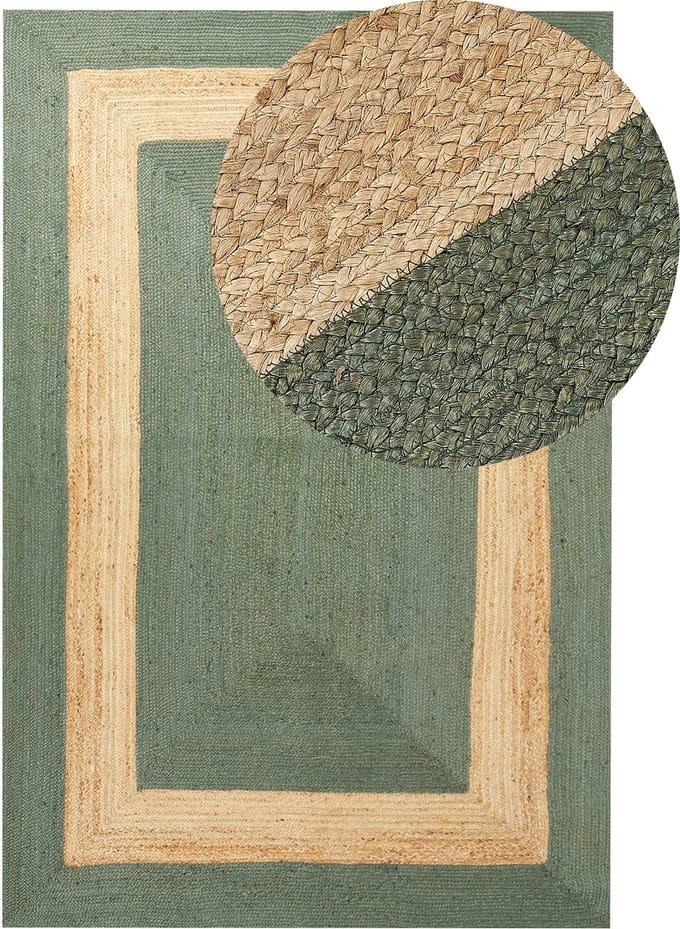 KARAKUYU - Vloerkleed - Groen - 200 x 300 cm - Jute