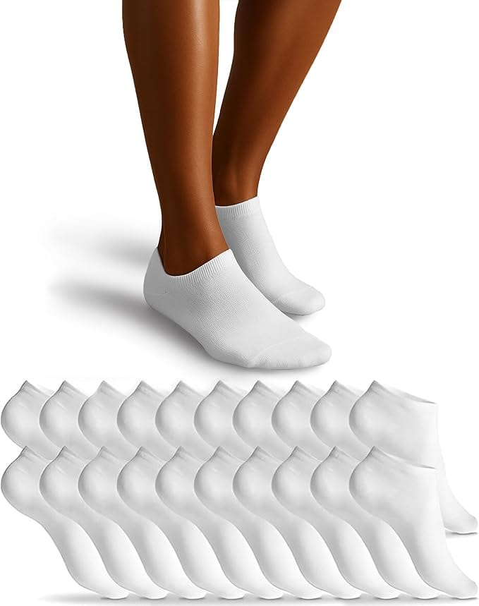 Heldenwerk Sneakersokken - Dames/Heren - Kort - Maat 35-38 - Wit