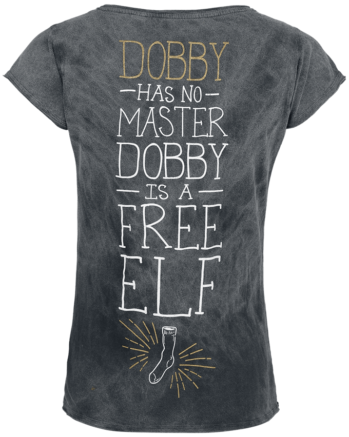Harry Potter T-shirt - Dobby - Free Elf - S - voor Vrouwen - zwart