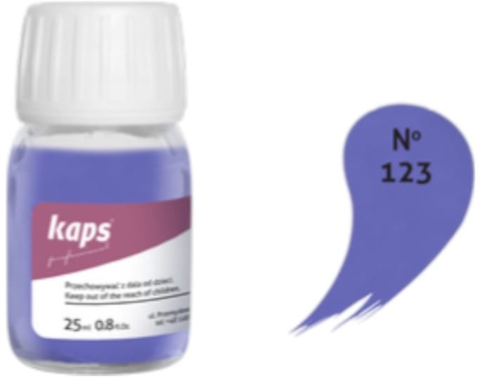 Kaps super color leer & kunstleer verf inc.cleaner - (123) Paars - 25ml