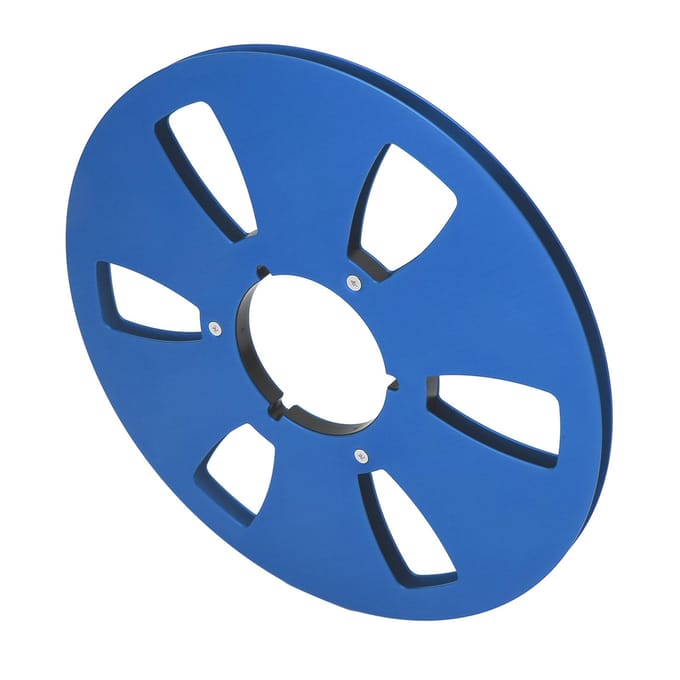 14 10 Inch Lege Tape Spoel Aluminiumlegering 6 Gaten Universele Opening Machineonderdeel Geluidsband Opname blue