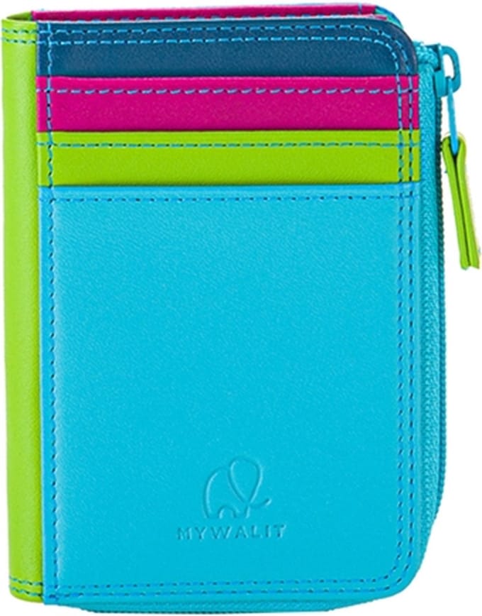 MyWalit Pasjeshouder / Kaarthouder Dames - Leer - Mywalit - Blauw