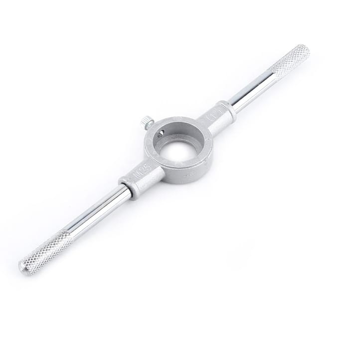 8 STKS Schroefsnijplaat & Moersleutel Spanner Buitendraad Bewerking Tapen Handgereedschapset white