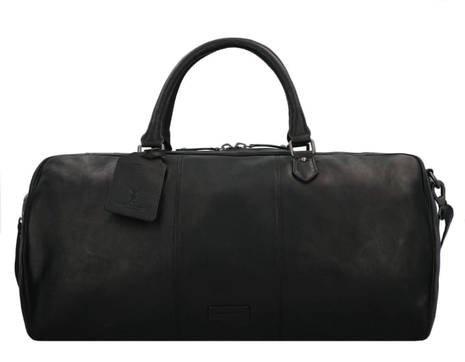 Jack Kinsky Porto Weekender reistas Leer 55 cm - cognac