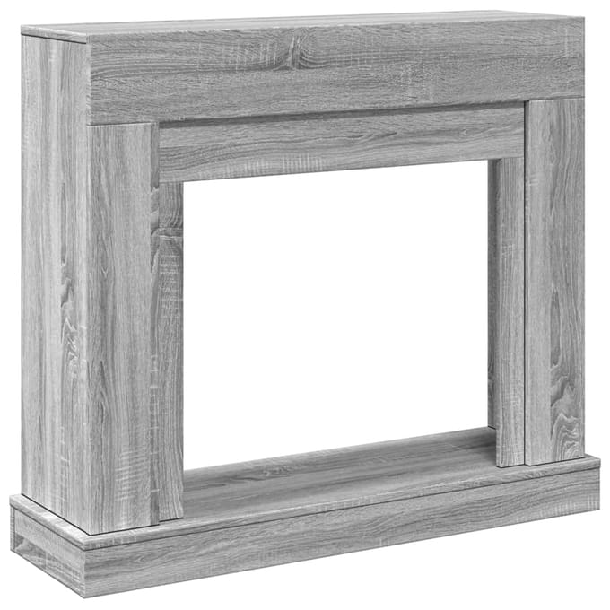 Habillage de cheminée Sonoma Gris 100x30x87,5 cm Panneau de particules