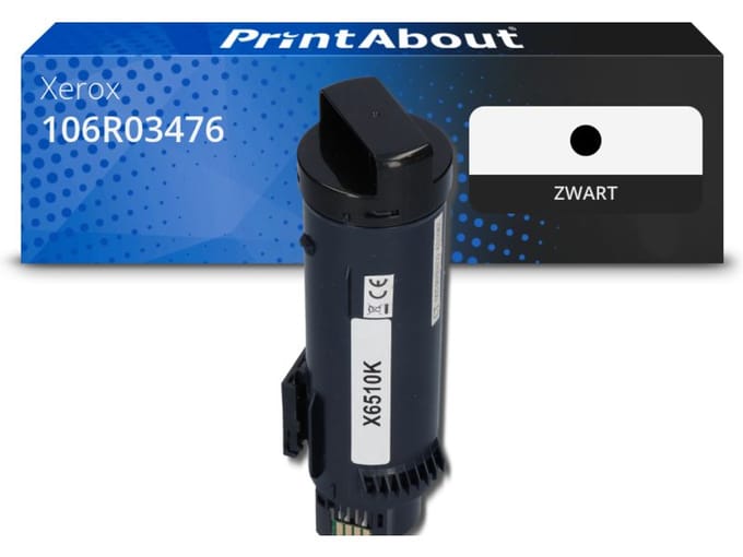 PrintAbout huismerk Toner 106R03476 Zwart Geschikt voor Xerox