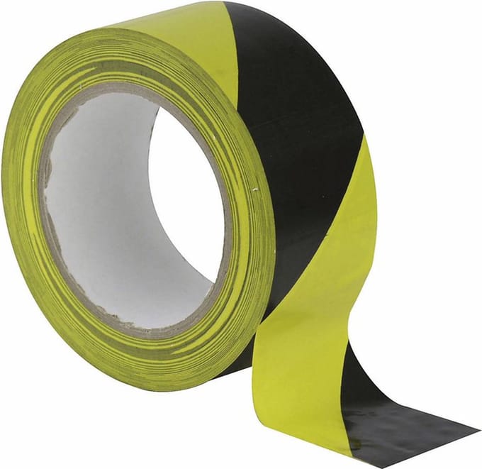 Vloermarkeringstape Zwart/Geel - 4559