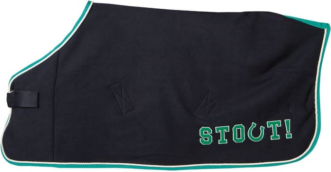 Harry's Horse Fleecedeken STOUT! Green 105cm 105cm navy