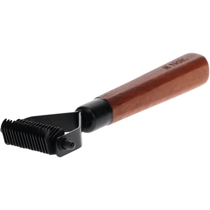 Noir Japandi Ontwoller met 16 messen 19x6,5x2,5cm Bruin