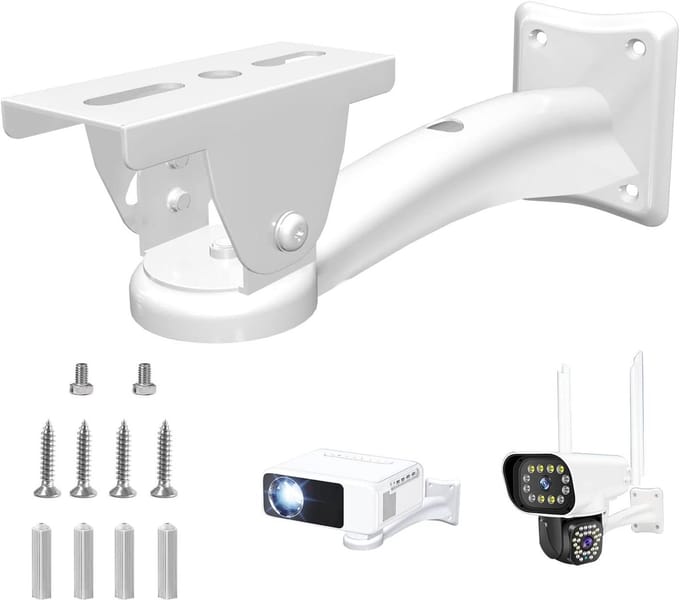 Mini Projector Muurbeugel - Projector Ophanging - Thuisbioscoop Creëren - 360 Graden Draaibaar - 23.5 cm Lengte - Wit