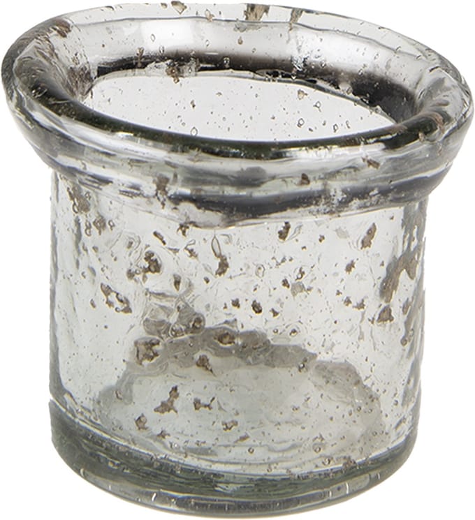 Clayre & Eef Theelichthouder Ø 10x9 cm Glas