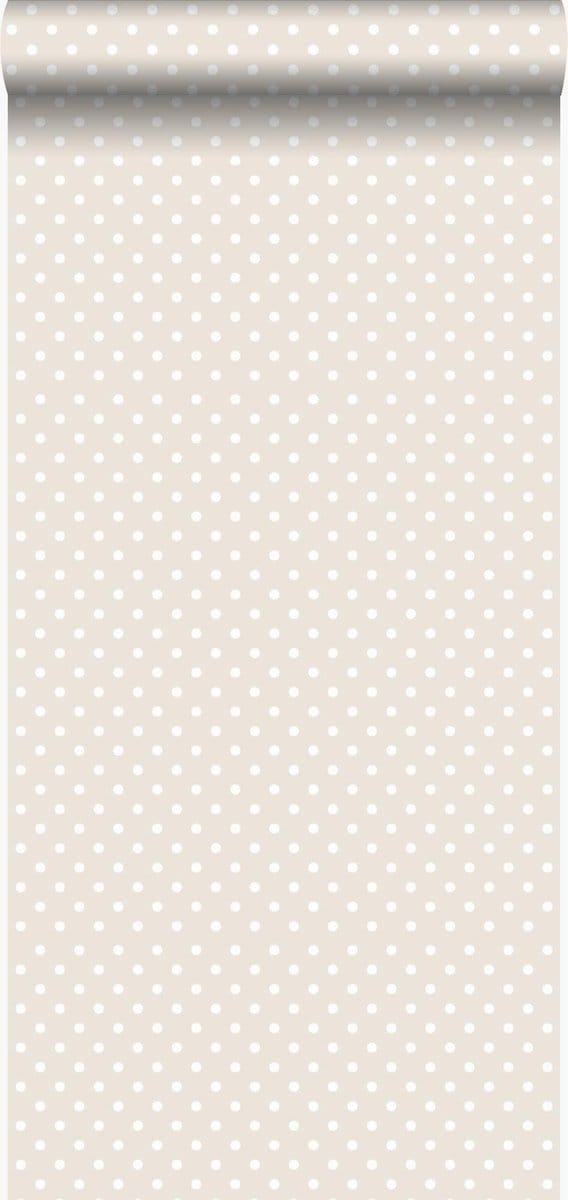 Origin Wallcoverings behang stippen donker beige - 53 cm x 10.05 m - 346819