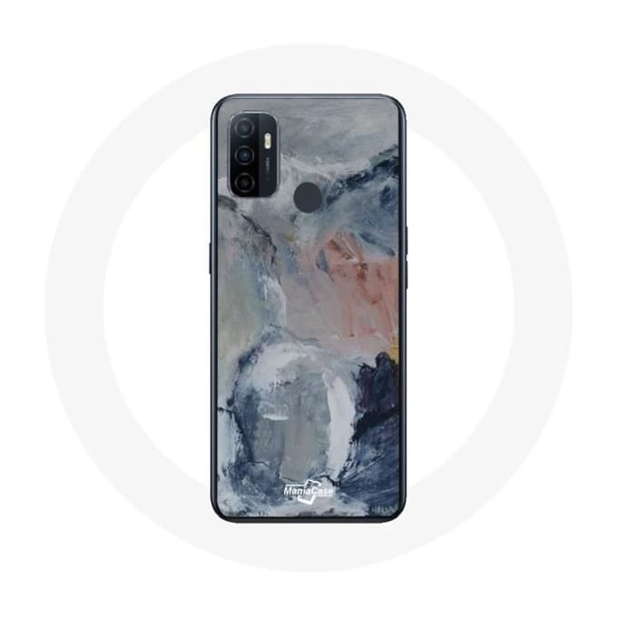 Oppo A53 hoesje Grijze abstracte textuurachtergrond grijs
