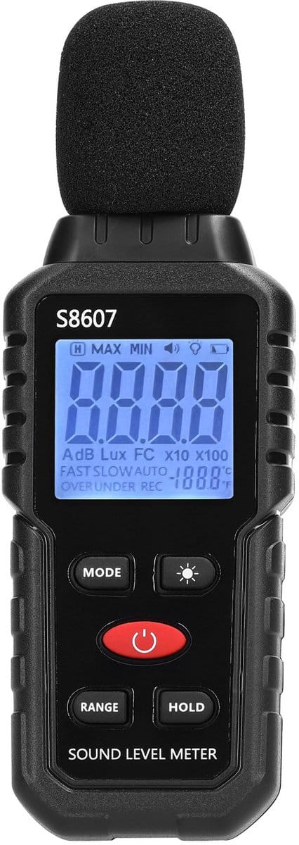Decibelmeter - Geluidsmeter - dB Meter - Geluidsniveaumeter - Profesionele Decibel Meter - 30dB - 130dB - Digitaal