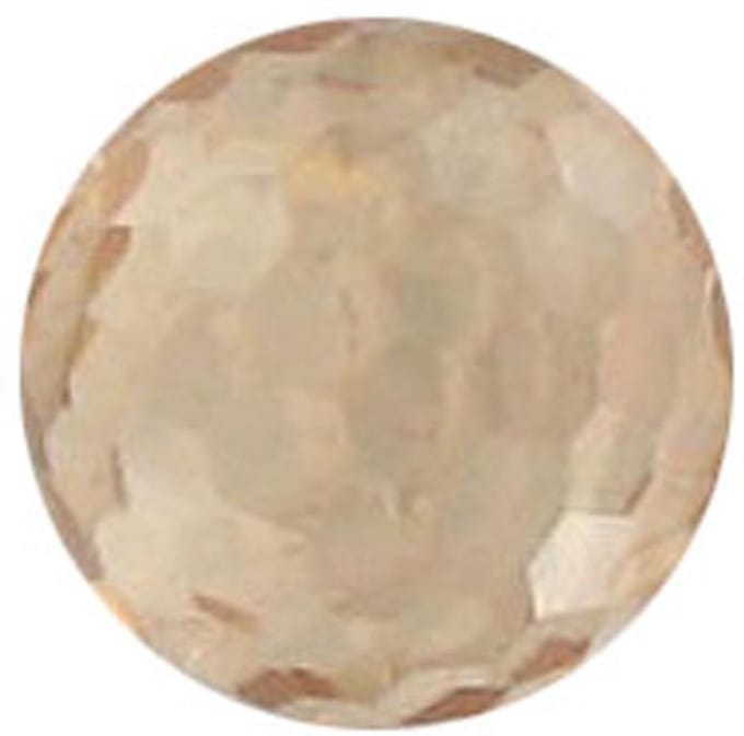 Quiges Verwisselbare Ring Steen Geslepen Bolletje 10mm - Champagne - E10RHDC006