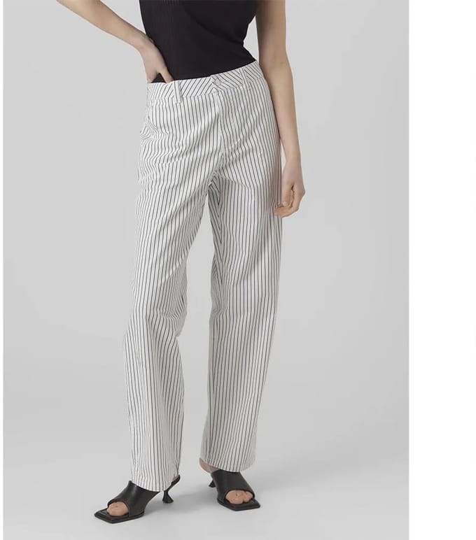 VERO MODA - VMCARLY MR STRIPE STRAIGHT CARGO PANT - Dames - Leggings