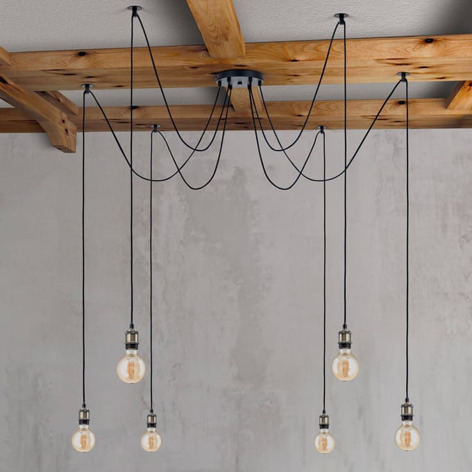 ORION Hanglamp Jailhouse, 6-lamps