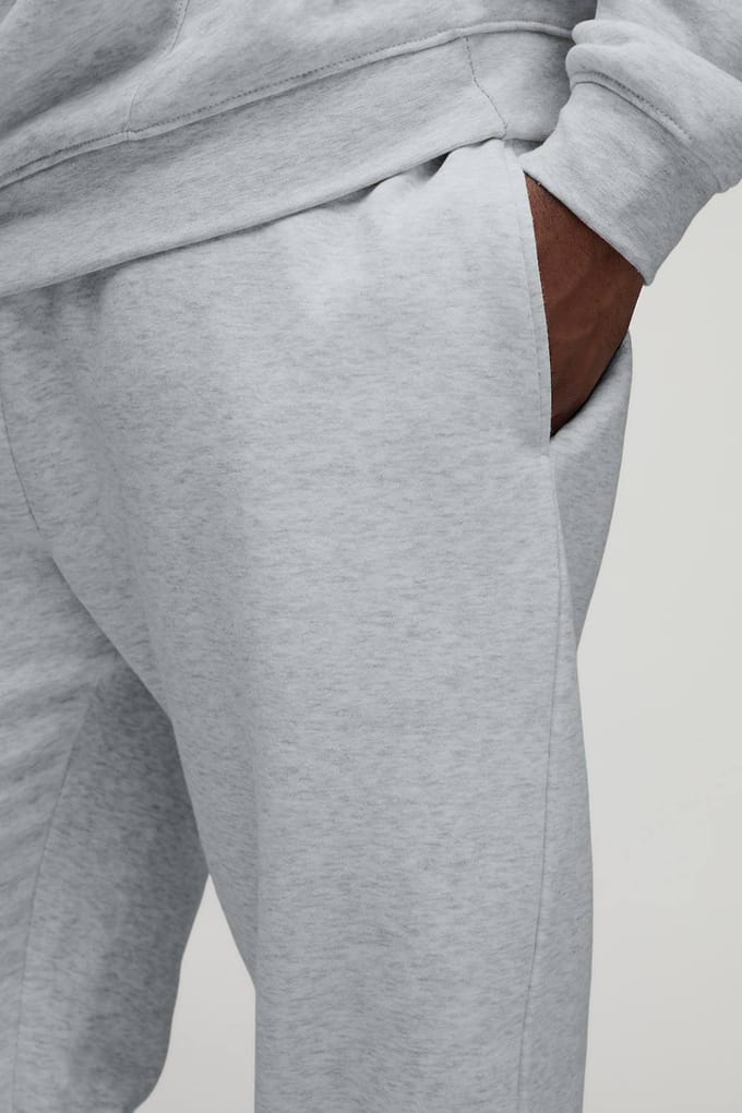 Plus Essential Regular Fit Joggers | Grey Marl | Size 3XL