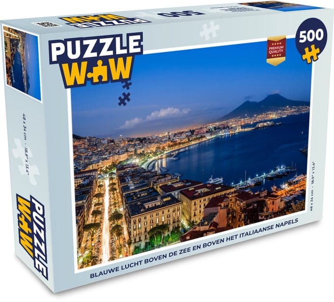 Puzzel Architectuur - Vulkaan - Nacht - Italië - Legpuzzel - Puzzel 500 stukjes