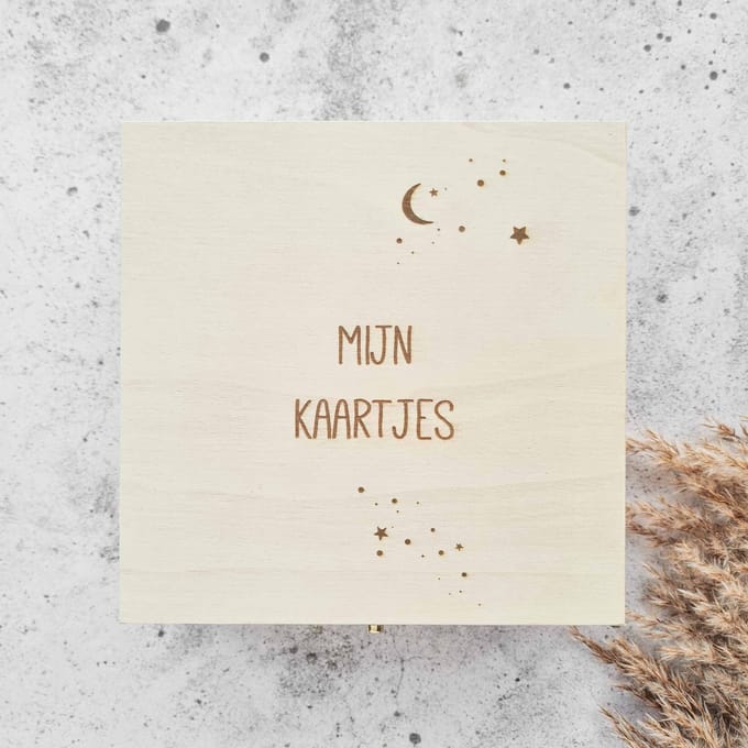 Bewaarkistje - Mijn kaartjes - kaarten bewaarbox
