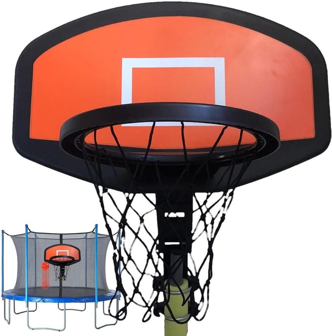Trampoline Net - Bal Vanger - Bal Spel - Windbestendig Materiaal - 11 Inch Diameter - Rood