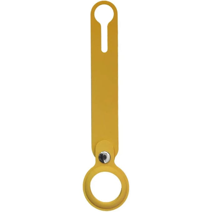 Silicone Lus Sleutelhanger - Geel - Geschikt Voor AirTag