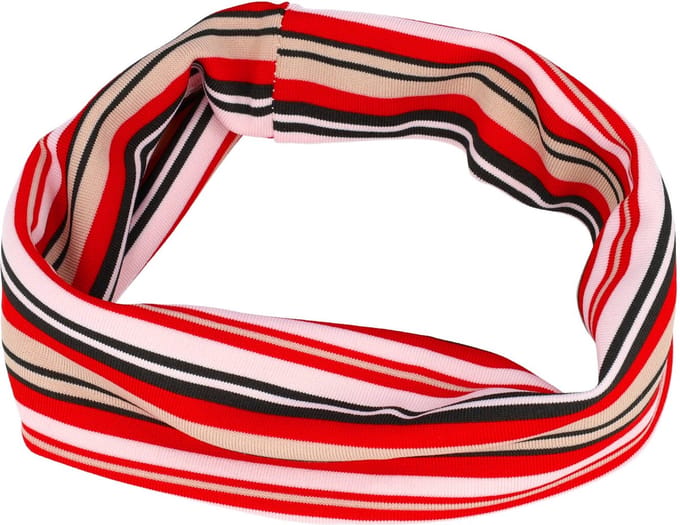 Haarsoires Haarband Stof 8cm - Streep Patroon - Rood