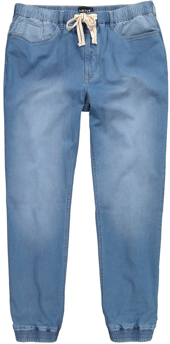 Men Plus - Heren - Superstretch instapjeans Straight Fit - Gebleekt denim - Maat 3XL