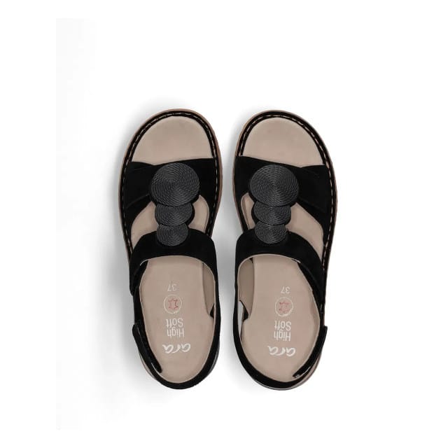 Ara Hawaii - dames sandaal - Zwart - maat 40 (EU) 6.5 (UK)