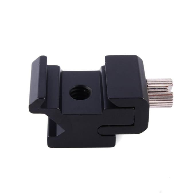 Flits Hot Shoe Mount Adapter 14 Draad Schroef Beugel Adapter Trigger DSLR Camera Accessoires black