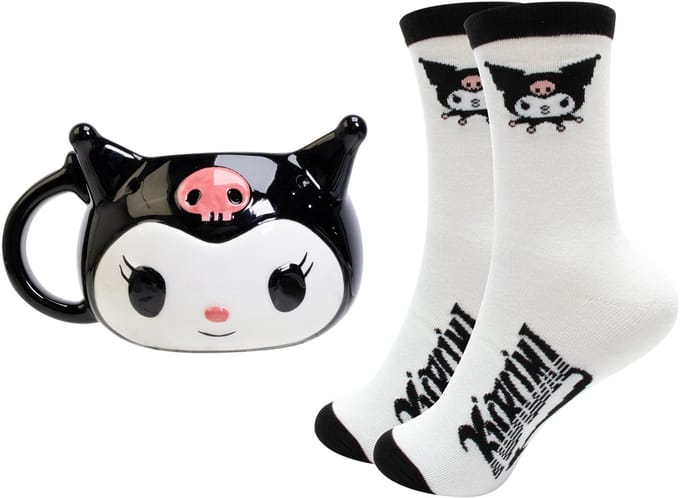 Kuromi - beker & sokken- cadeauset (Sanrio)