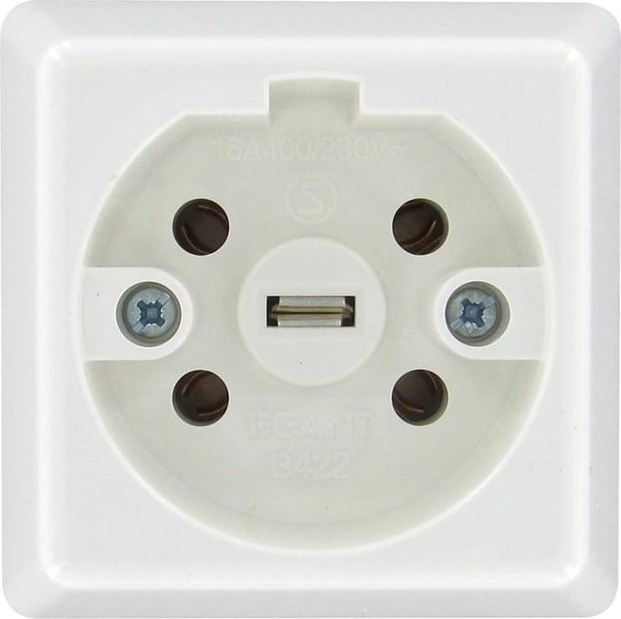 Kopp Perilex opbouw wandcontactdoos 16A 230-240V wit