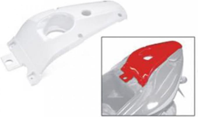 inter shell passagiersstoel rugleuning een voor scooter mbk 50 nitro wit