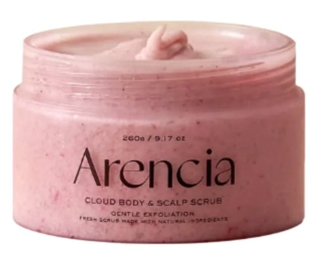 Arencia Fresh Cloud Body &amp; Scalp Scrub Lavender &amp; Pear 260 g