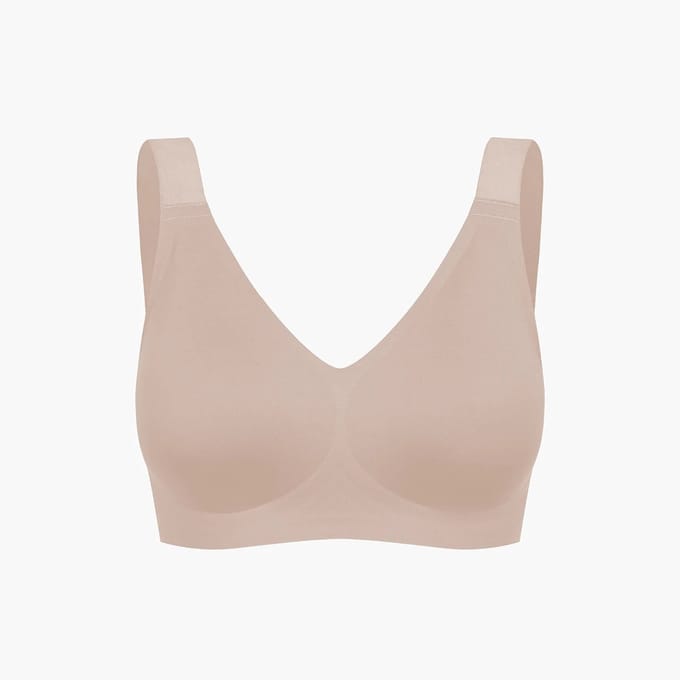 cfab - Comfort Minimizer BH - Beige - S - BH Zonder Beugel Voorgevormd - Ondergoed - Naadlos